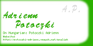 adrienn potoczki business card